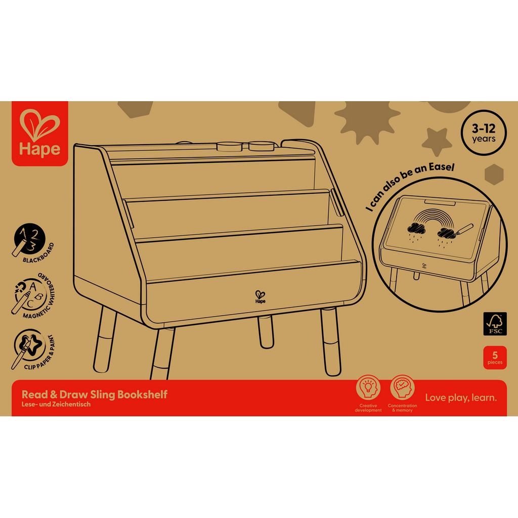 Read & Draw Sling Bookshelf