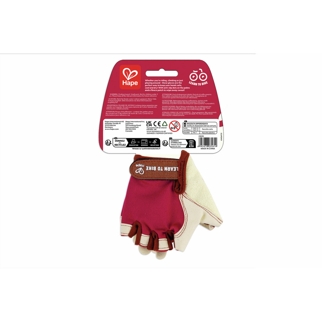 Sporty Kids Gloves, Red
