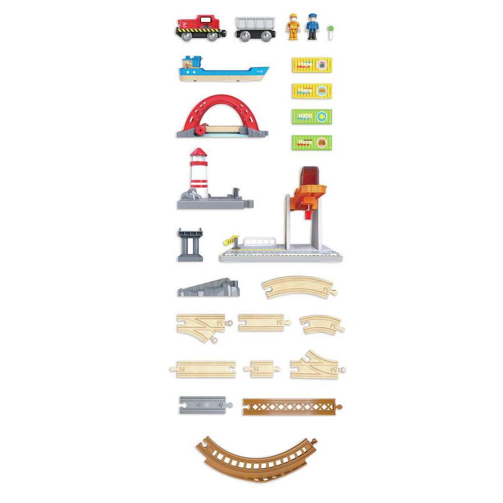 Sea & Rail Cargo Transportation Set Sea & Rail Cargo Transportation Set