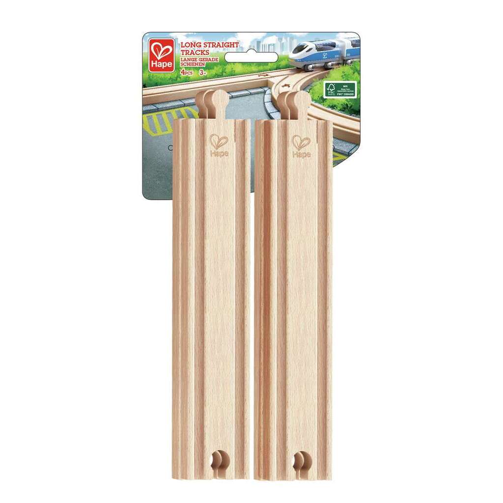 4pcs Long Straight Tracks