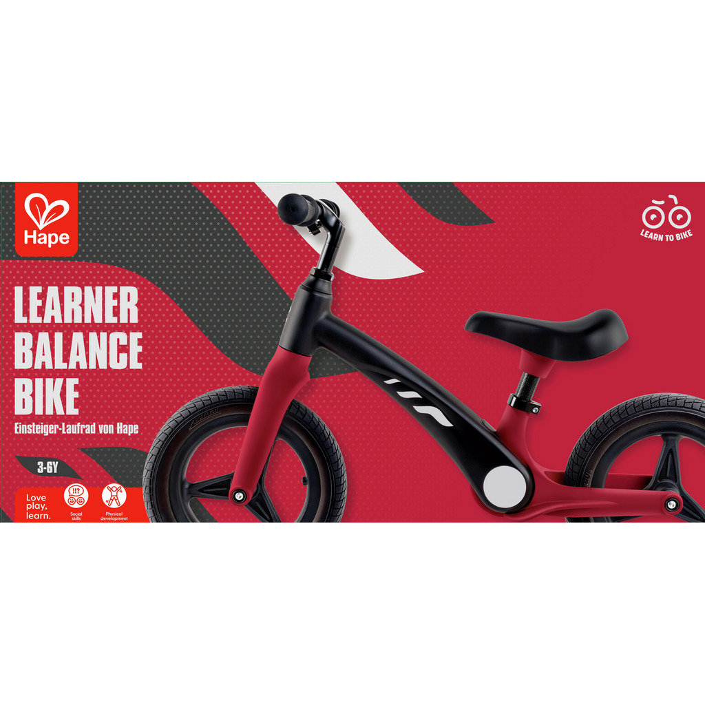 Learner Balance Bike, Red