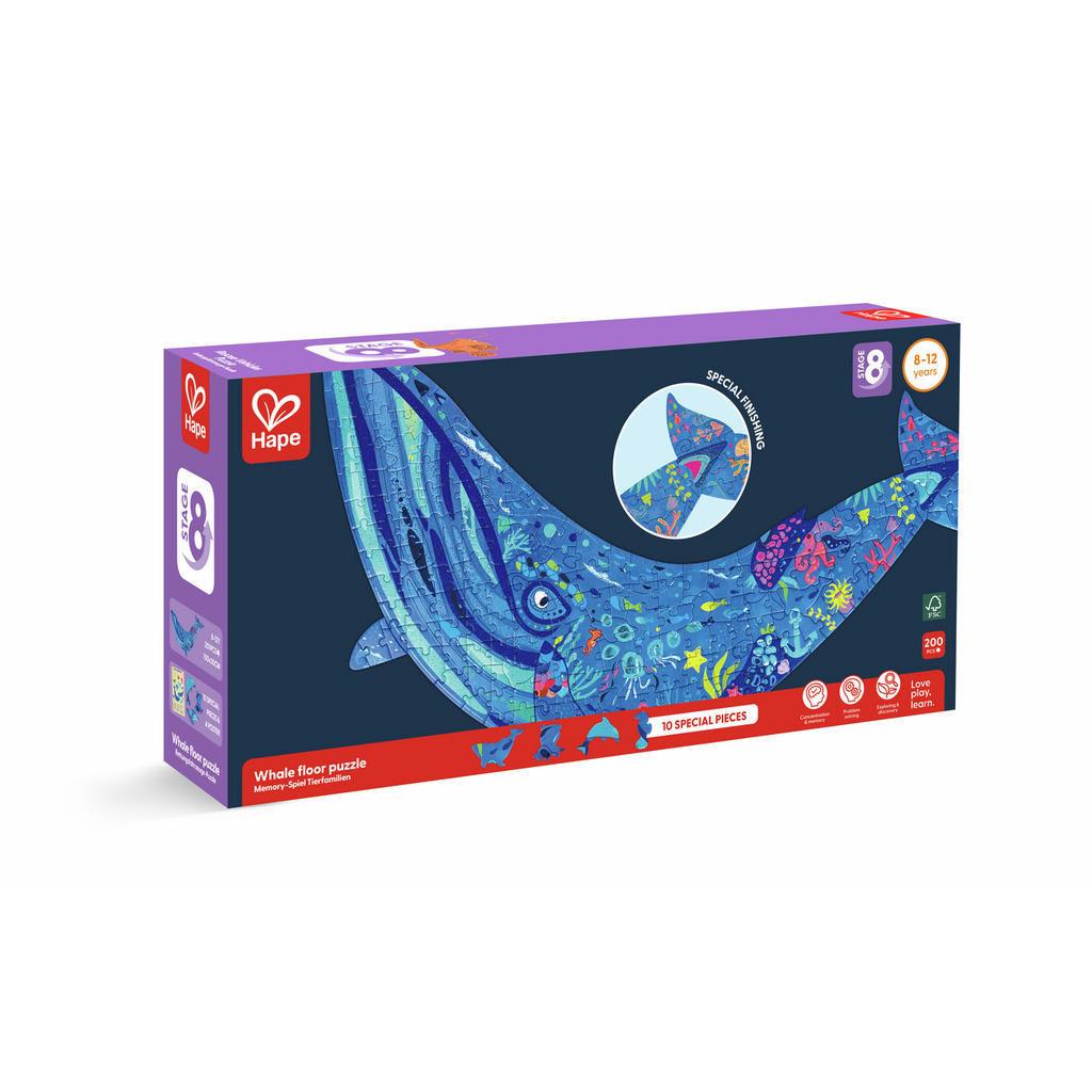 Humpback Whale Shimmer Floor Puzzle - 200pcs