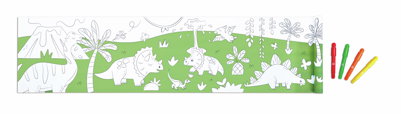 Dinosaur Doodle Paper Roll