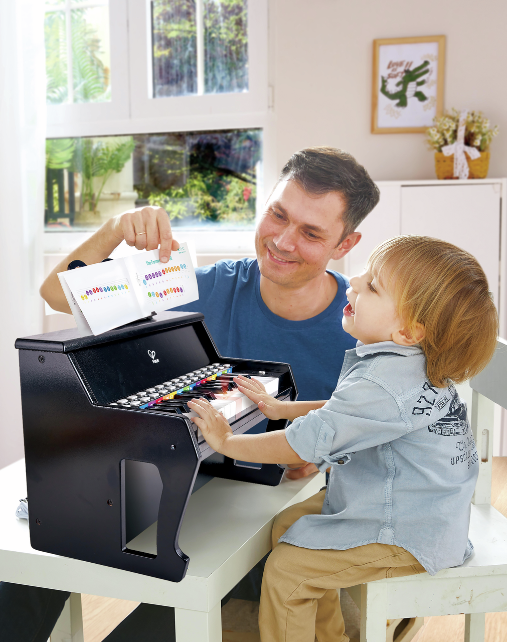 Learn with Lights Piano, Black 