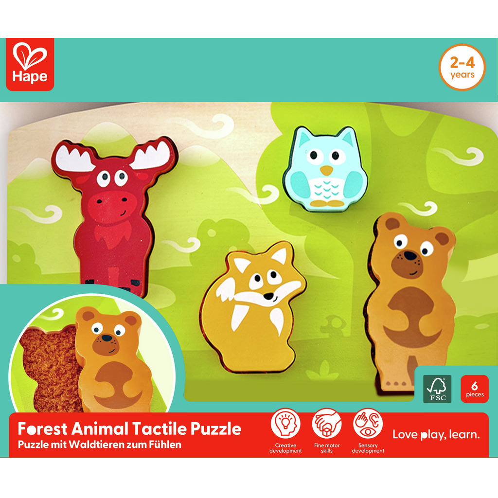 Forest Animal Tactile Puzzle Forest Animal Tactile Puzzle