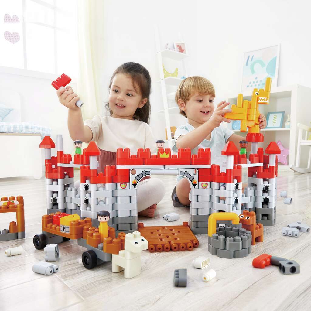 PolyM Castle Set Di Costruzione Per Bambini - Multicolore, Modello Castello 760026, Giochi Educativi E Creativi