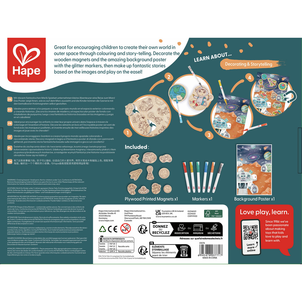 Mars Space Life, Storytelling DIY Magnets